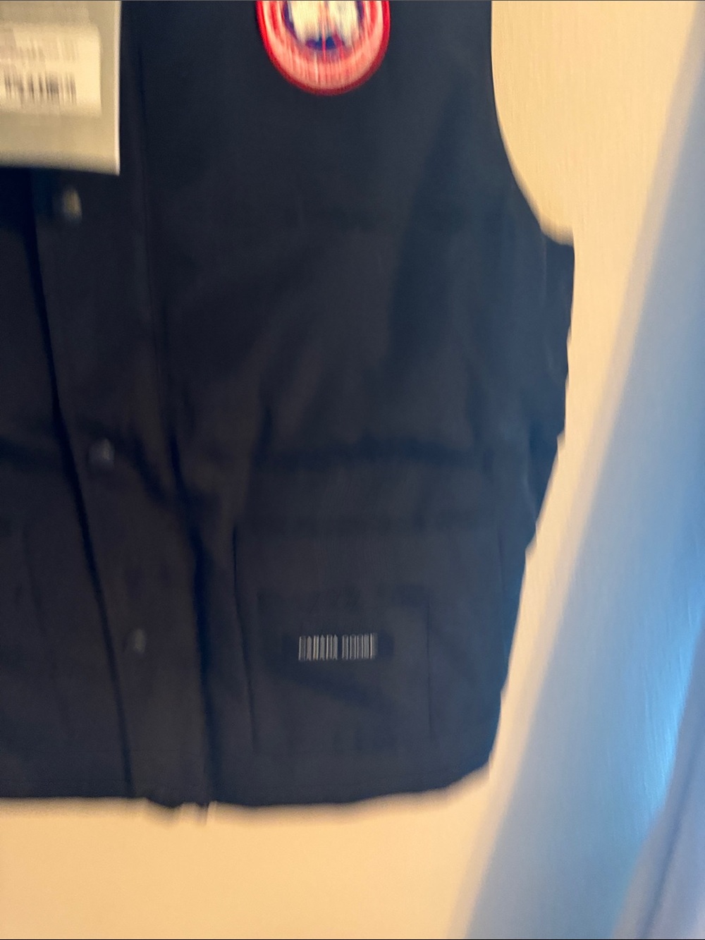 Canada Goose Black Men's Quilted Vest with Logo Patch - Picture 4 of 4